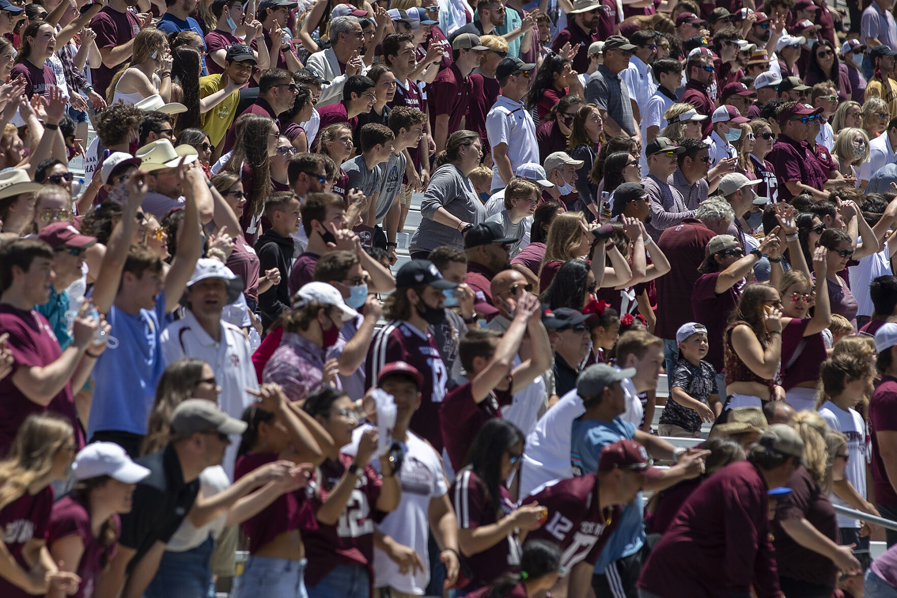 Maroon & White